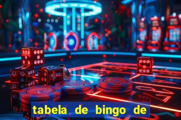 tabela de bingo de 1 a 100